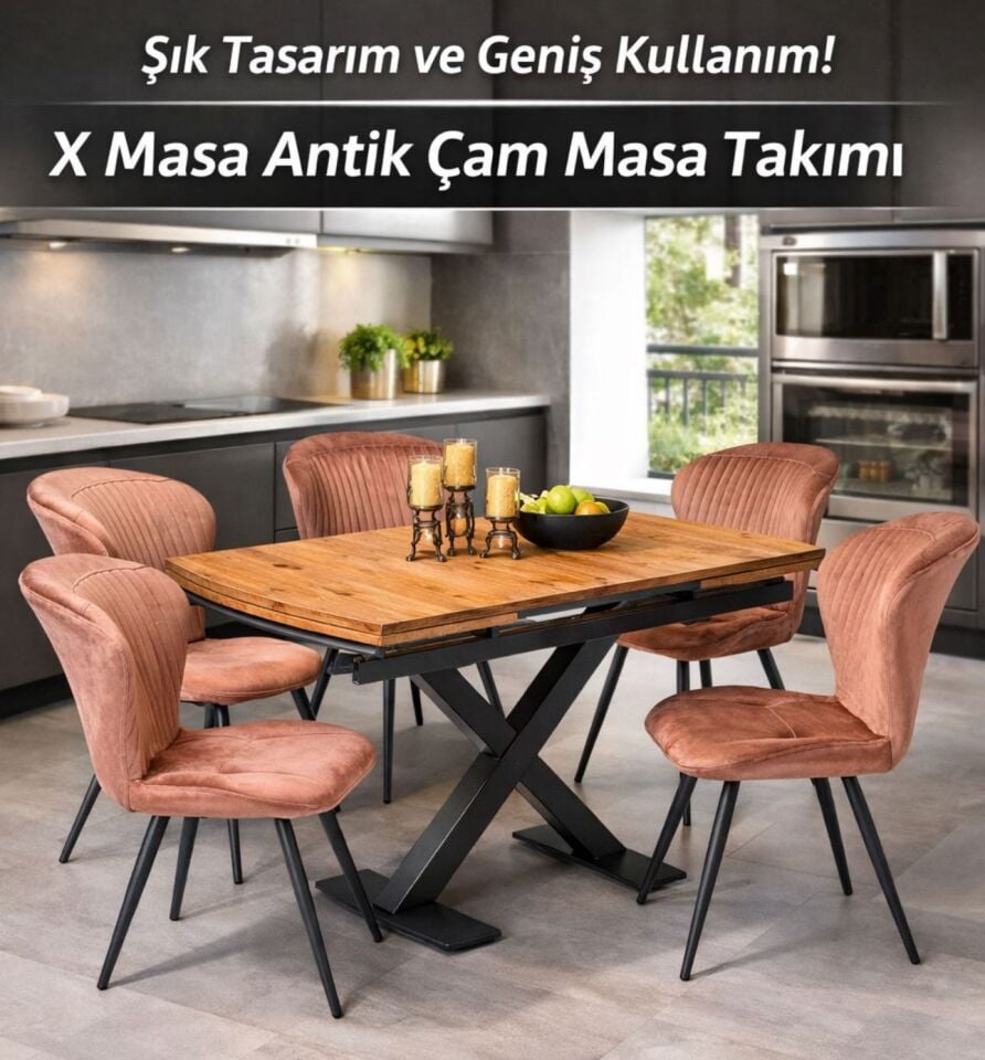 ANTİK ÇAM MUTFAK MASASI